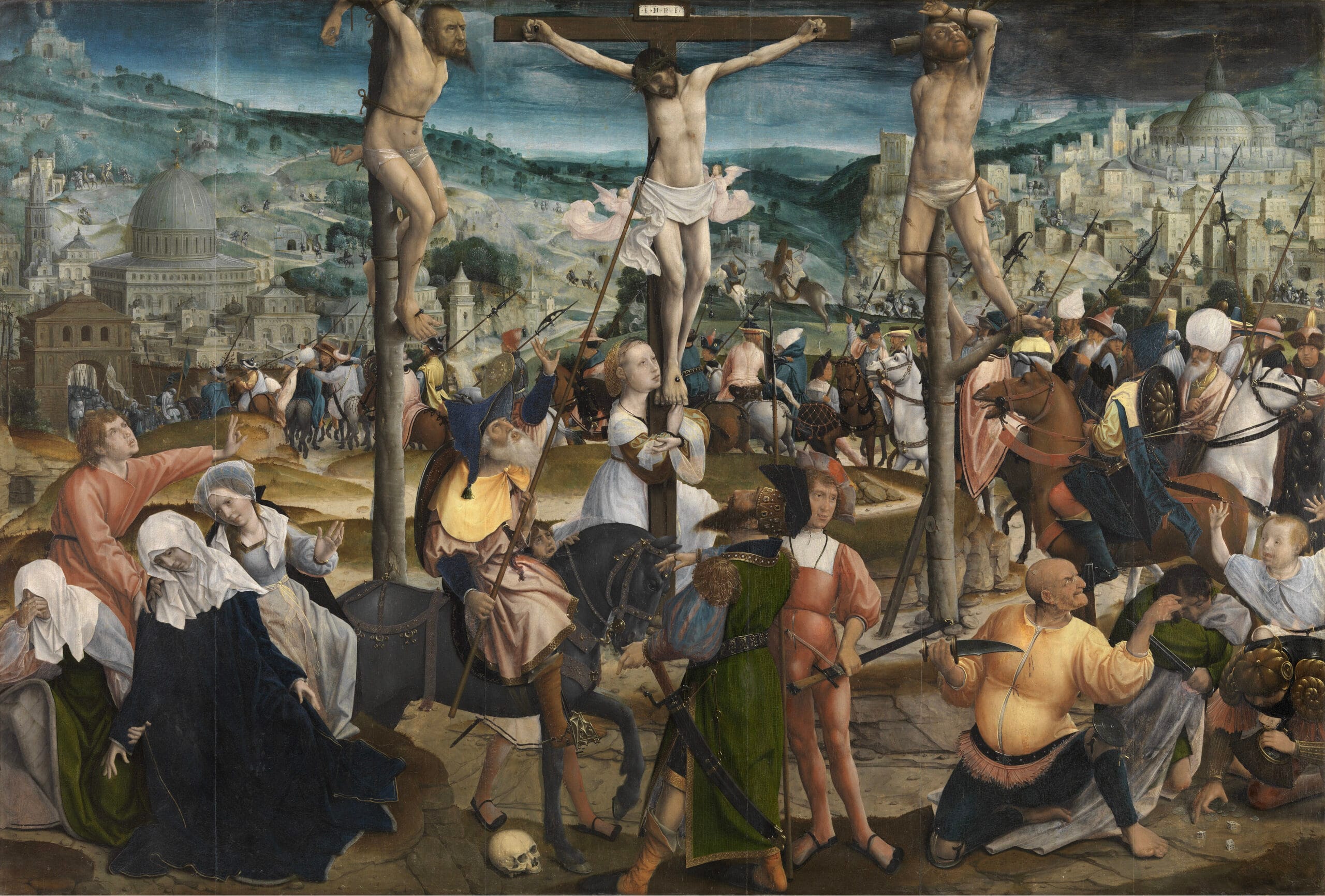 Jan Provoost, Kruisiging, ca. 1501-ca. 1505, olieverf op hout, 116.6 x 171.1 cm, Brugge, Musea Brugge, foto: Hugo Maertens