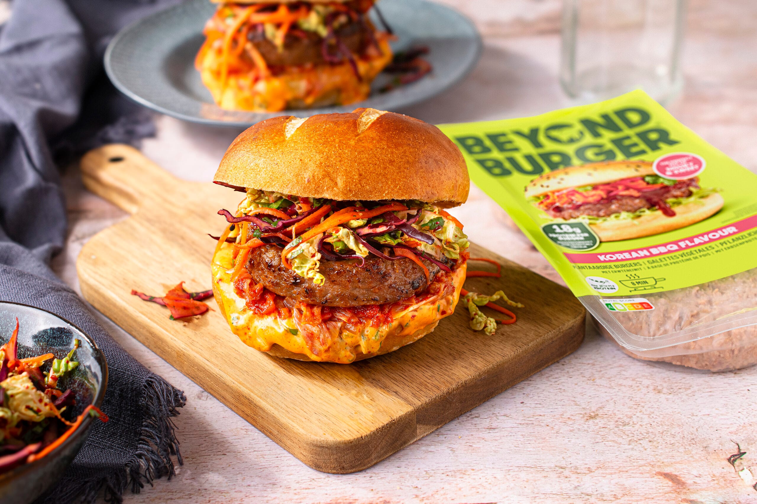Maak een K-burger met de Beyond Burger Korean BBQ
