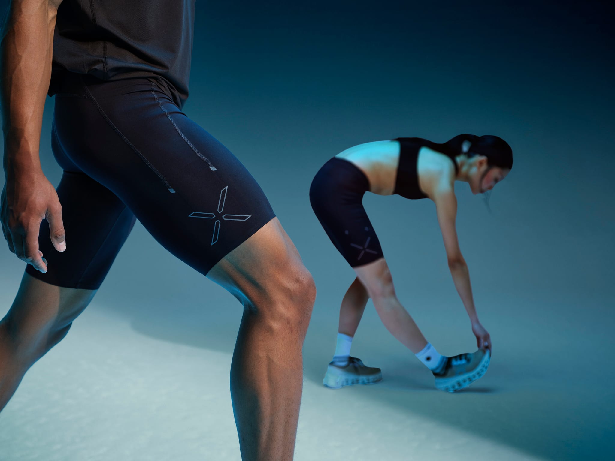 Hardloopkleding met graduated compression voor dames en heren van het merk STOX Energywear