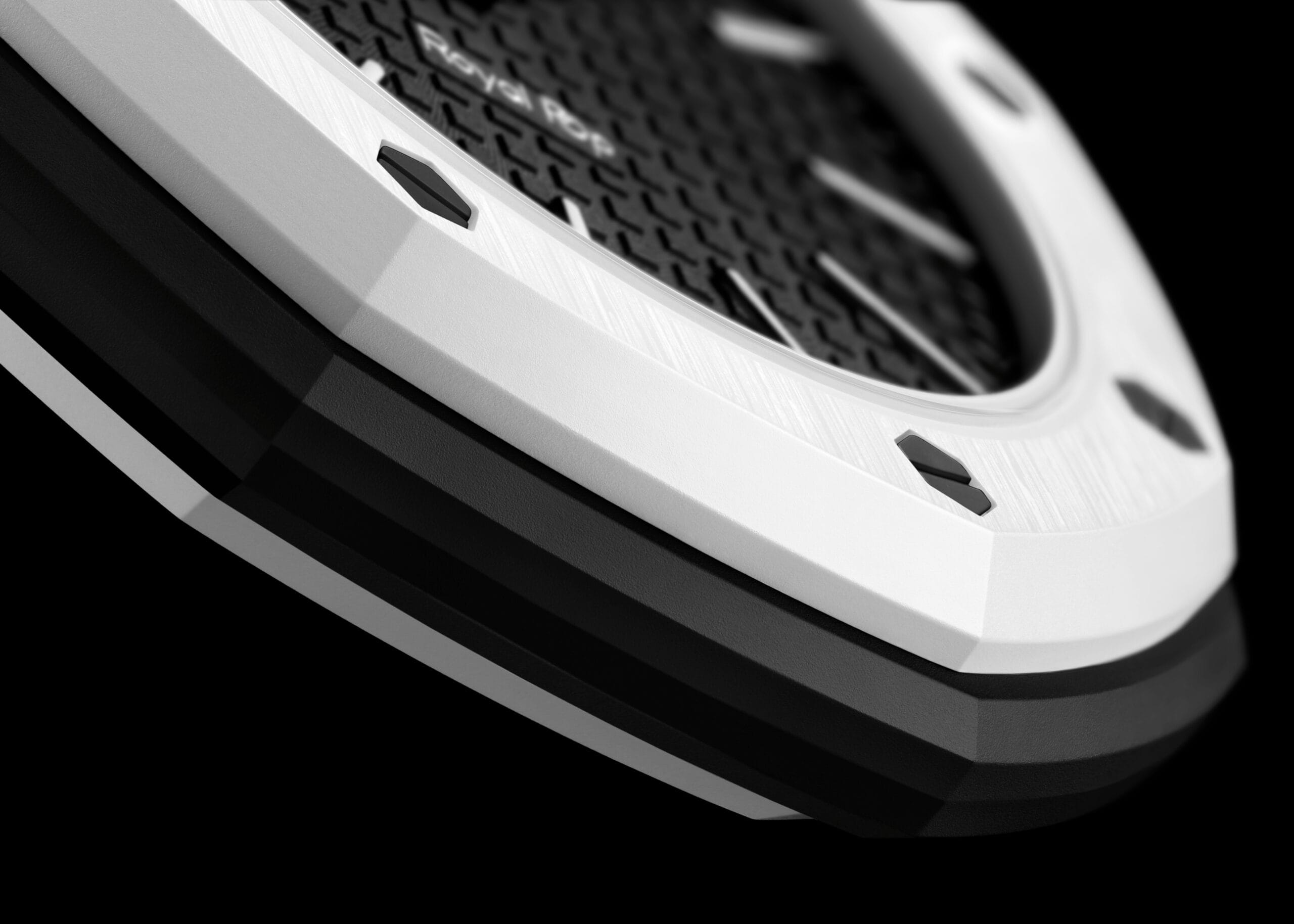 Een modern zakhorloge van Swatch en Audemars Piguet, gemaakt van duurzaam Bioceramic materiaal.