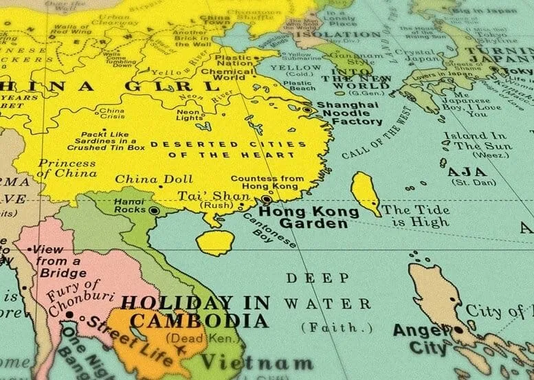 muzikale wereldkaart