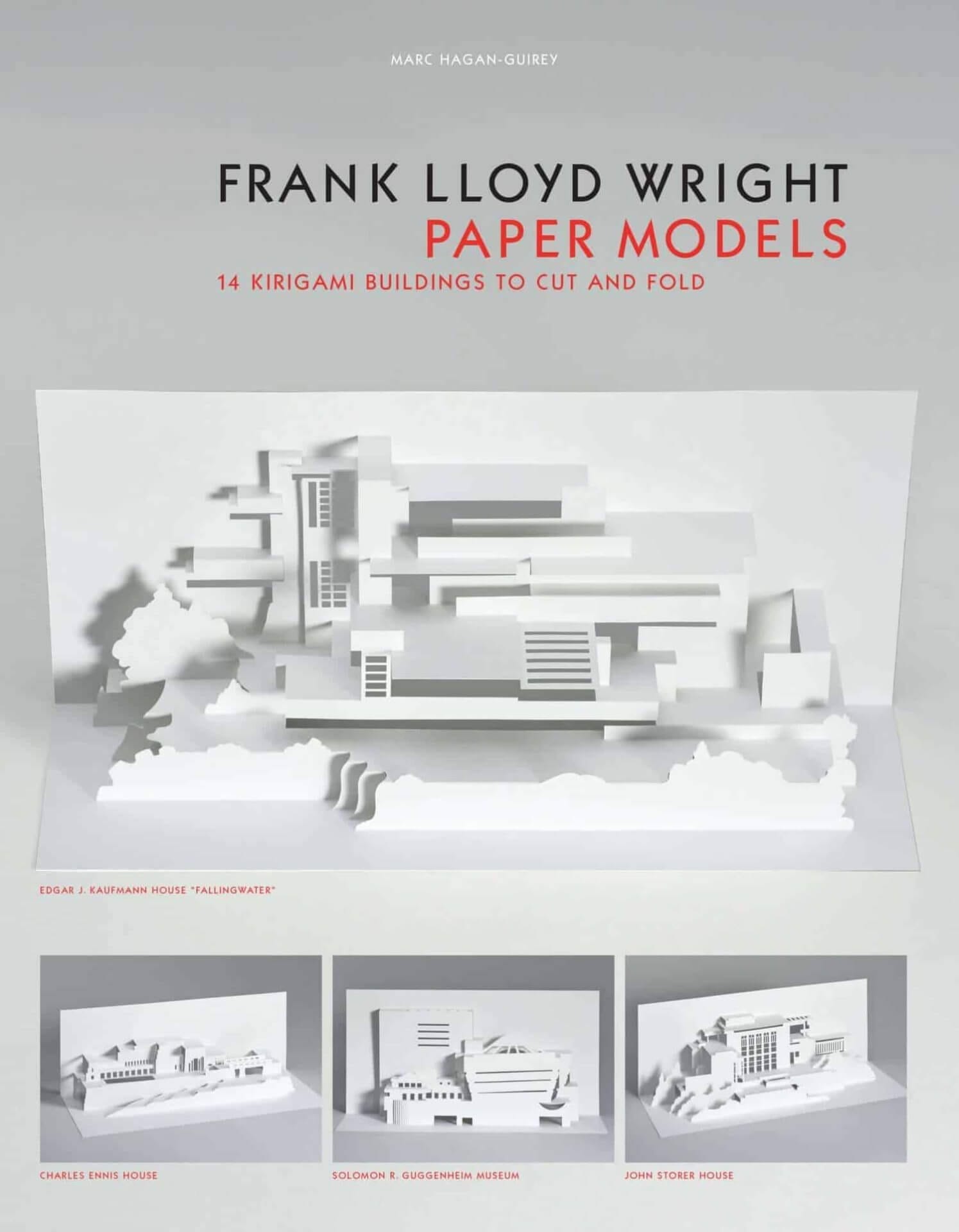 Kirigami met gebouwen van Frank Lloyd Wright 46 kirigami