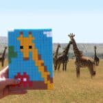 Invader brengt straatkunst naar de Serengeti in Tanzania