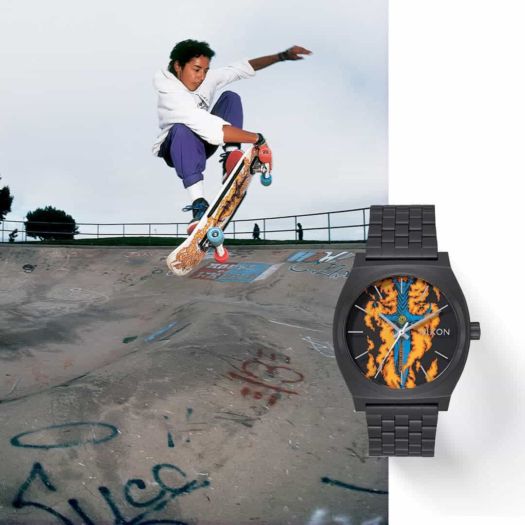 horloge voor nostalgische skateboarders
