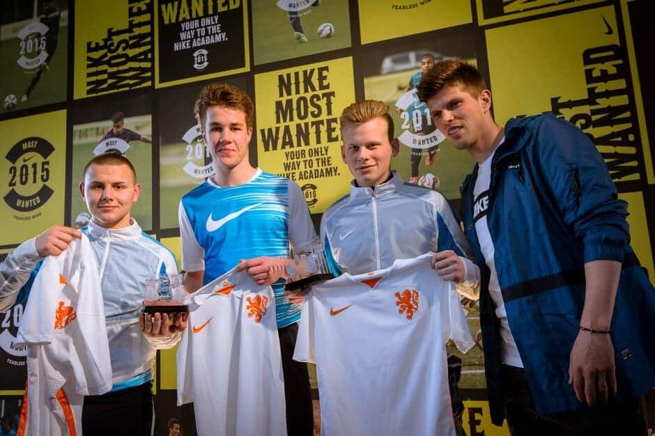 De winnaars van Nike Most Wanted en Klaas-Jan Huntelaar