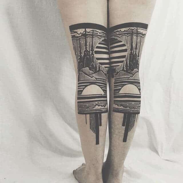 tattoo op benen
