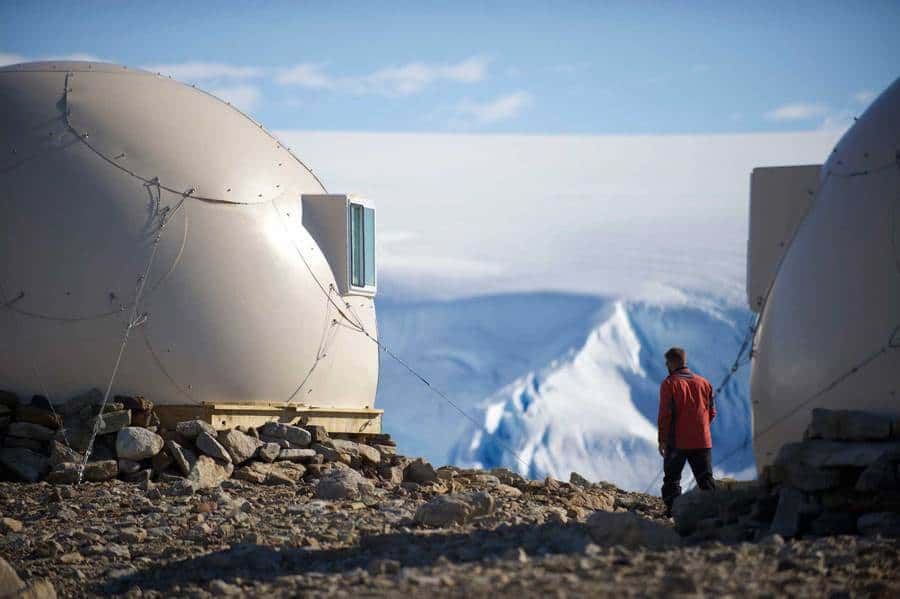 kamperen op Antartica