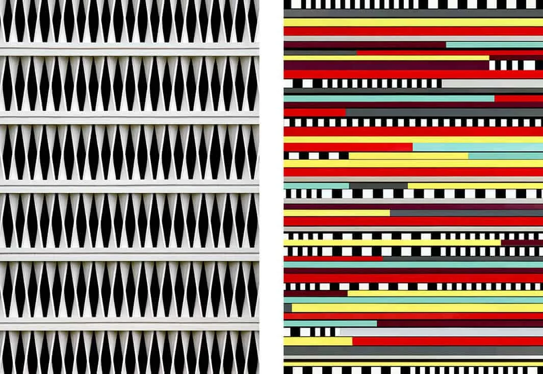 Abstracte foto's van architectuur 40 Facades van Roland Fischer