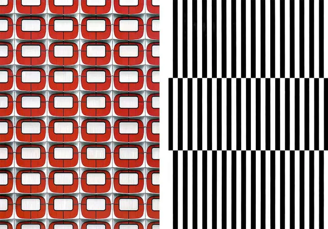 Abstracte foto's van architectuur 41 Facades van Roland Fischer