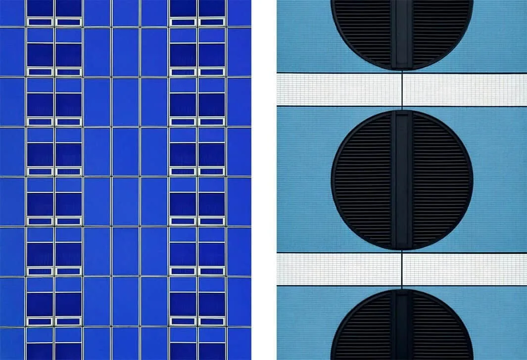 Abstracte foto's van architectuur 43 Facades van Roland Fischer