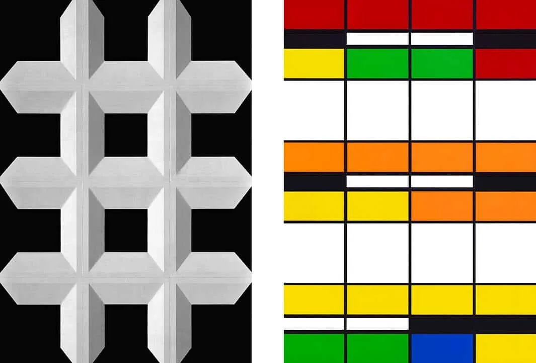 Abstracte foto's van architectuur 45 Facades van Roland Fischer