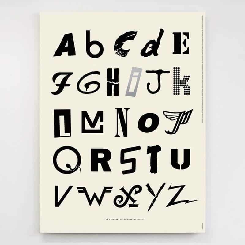 poster met alfabet