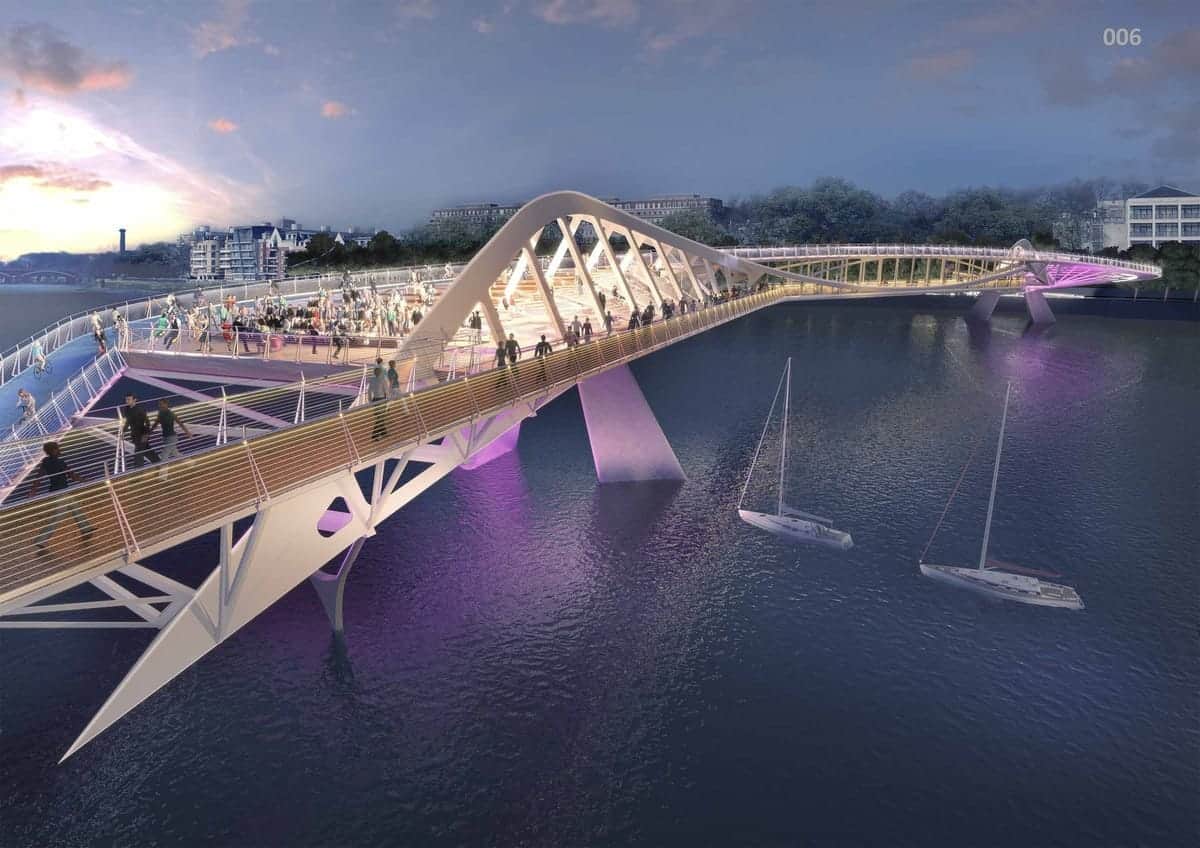 gaat dit een nieuwe brug in Londen worden?