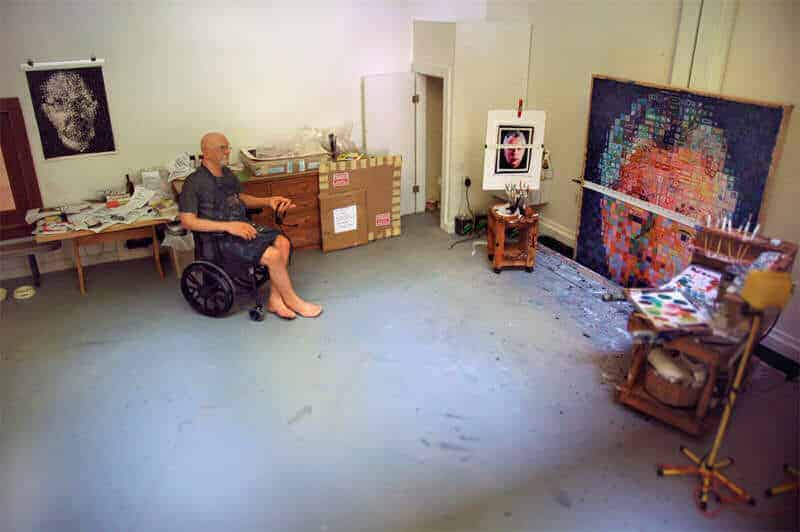 beroemde kunstenaars in hun atelier