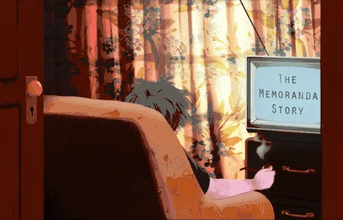 beeld uit de videogame Memoranda