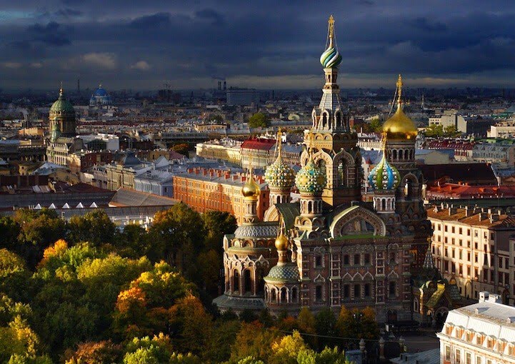 Kerk van de Verlosser op het Bloed in St. Petersburg, Rusland