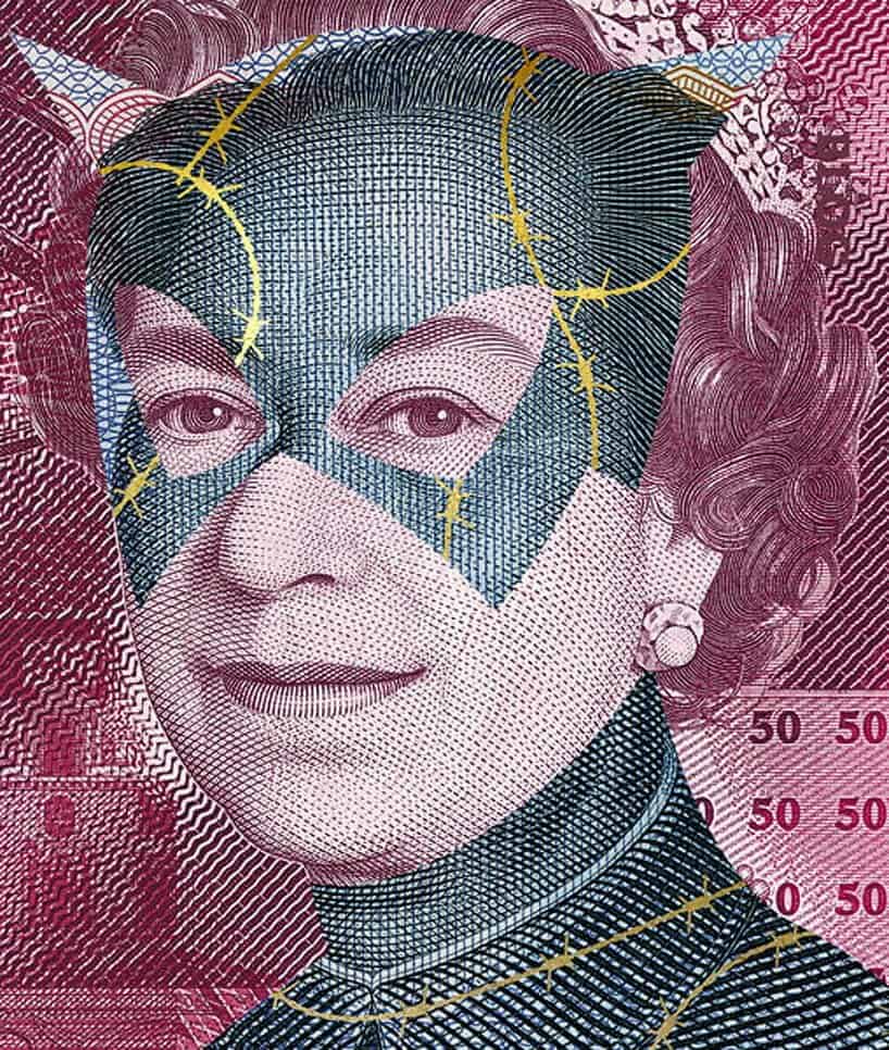 bankbiljetten en superhelden
