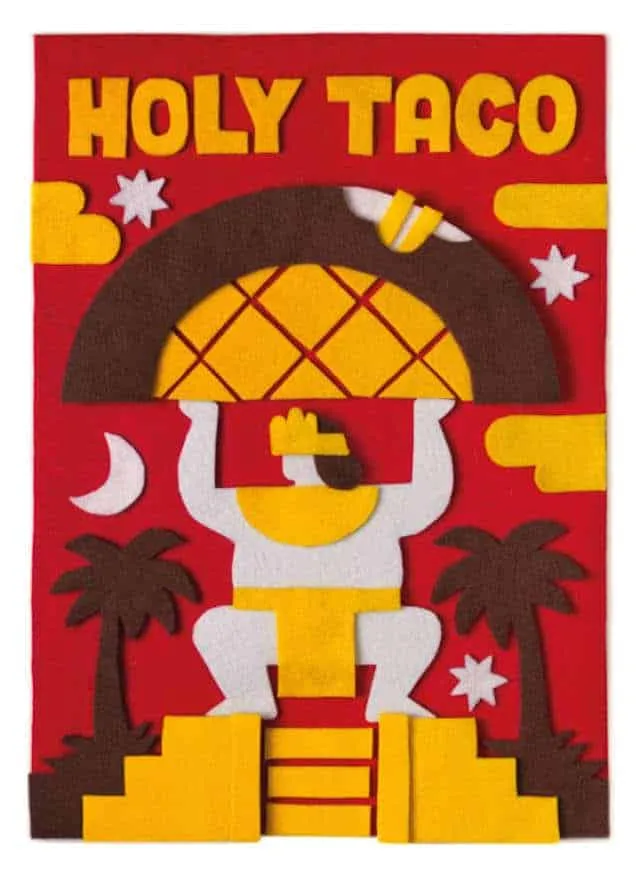 Collages van vilt door Jacopo Rosati 52 collage van vilt