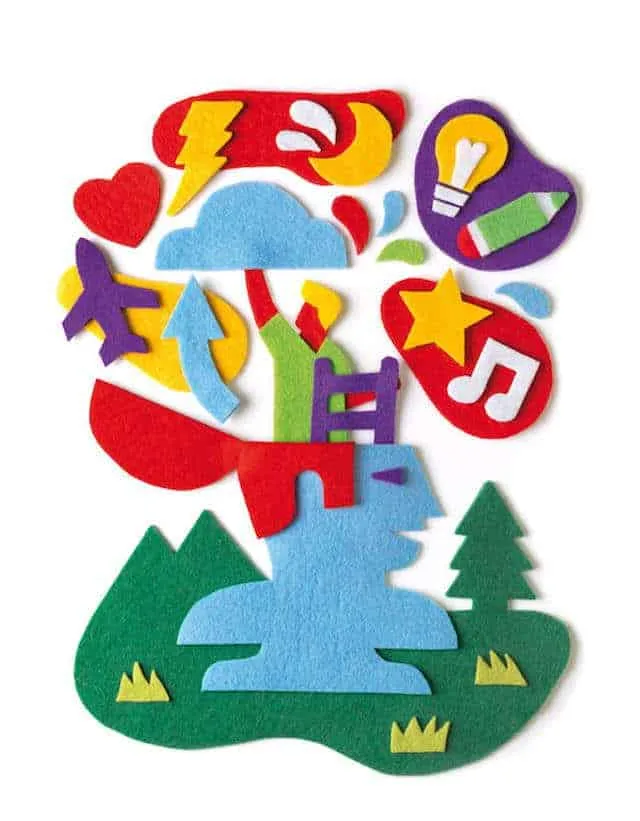 Collages van vilt door Jacopo Rosati 40 collage van vilt