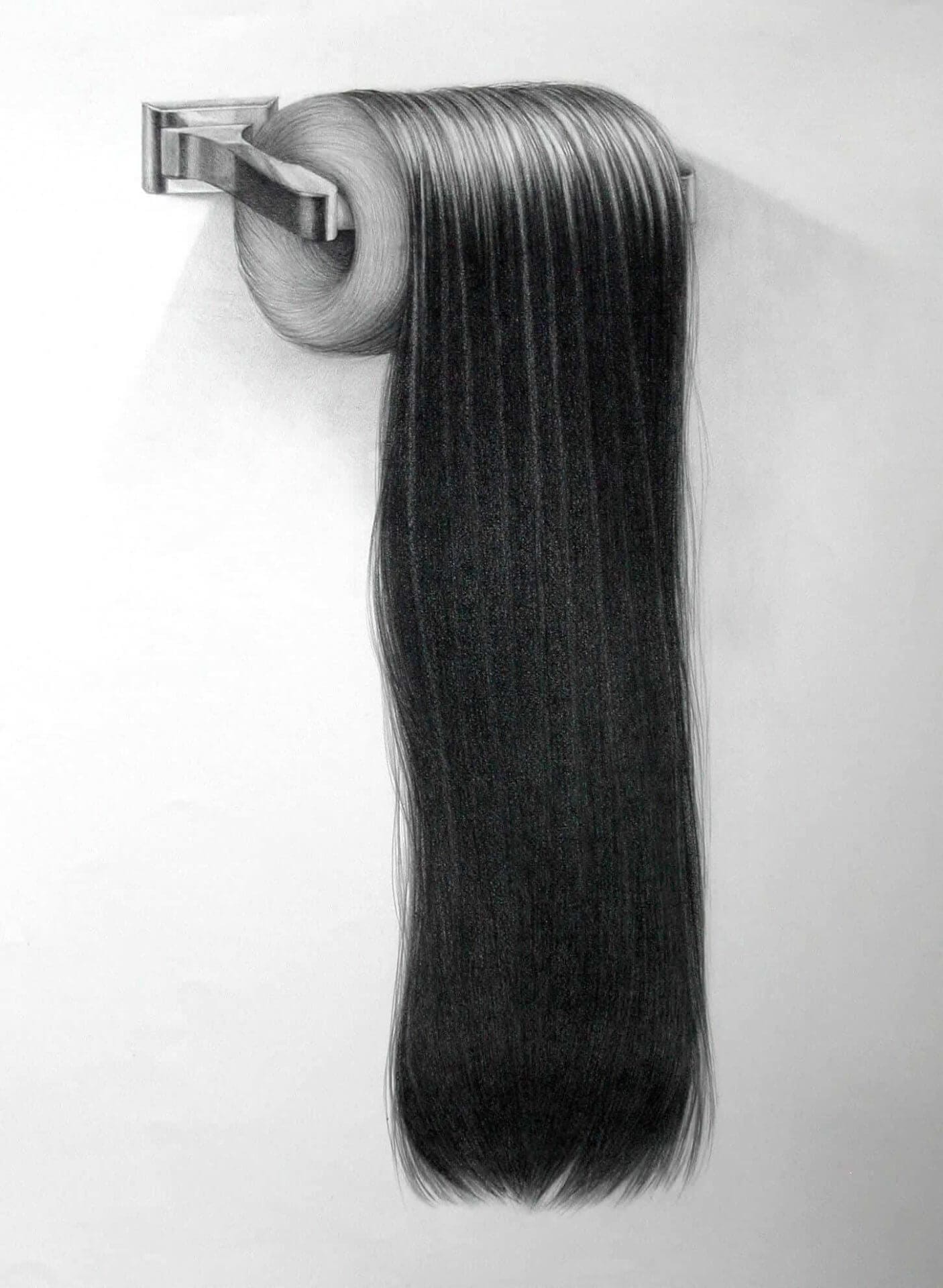 tekening met haar