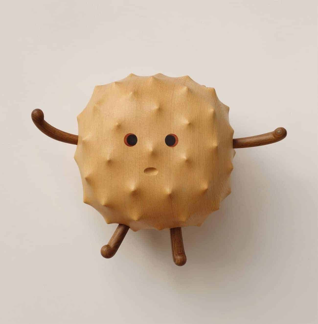 grappige houten poppetjes van Yen Jui-Lin