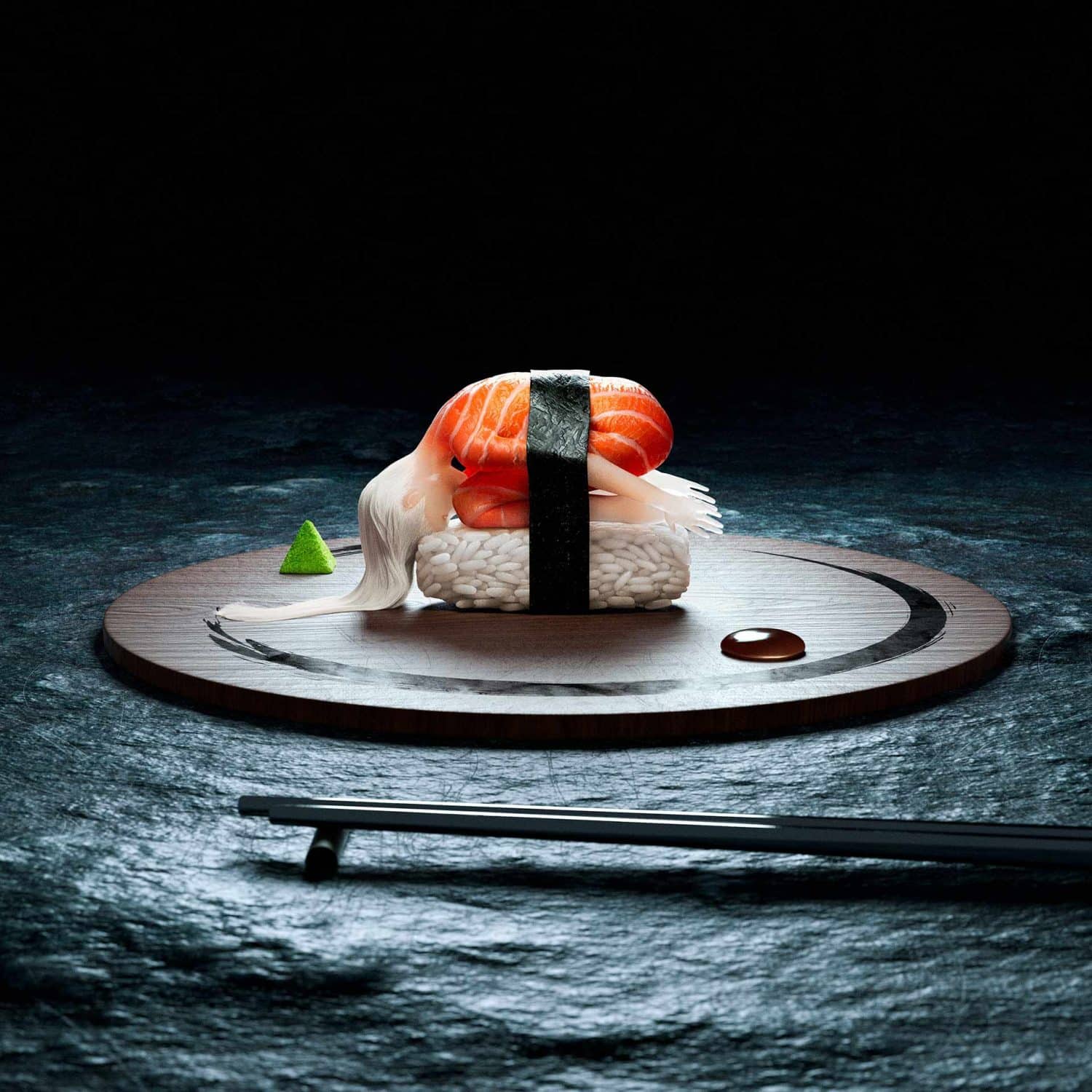 menselijke sushi