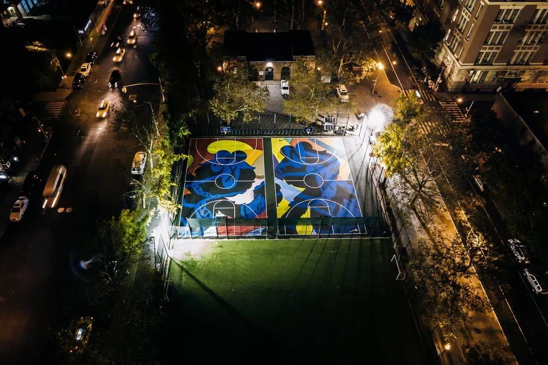 basketbalveld in Brooklyn