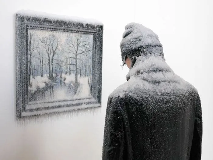 bevroren zelfportret