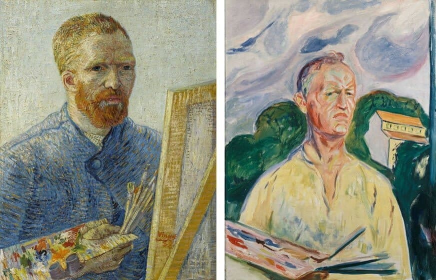 zelfportetten van Van Gogh en Munc