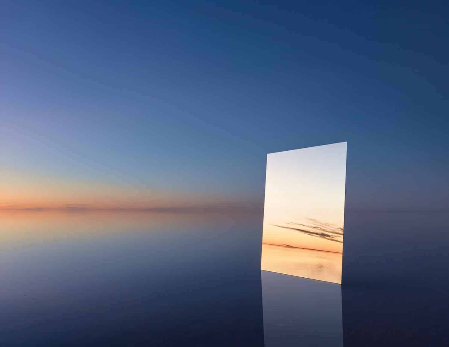 spiegel in zoutmeer