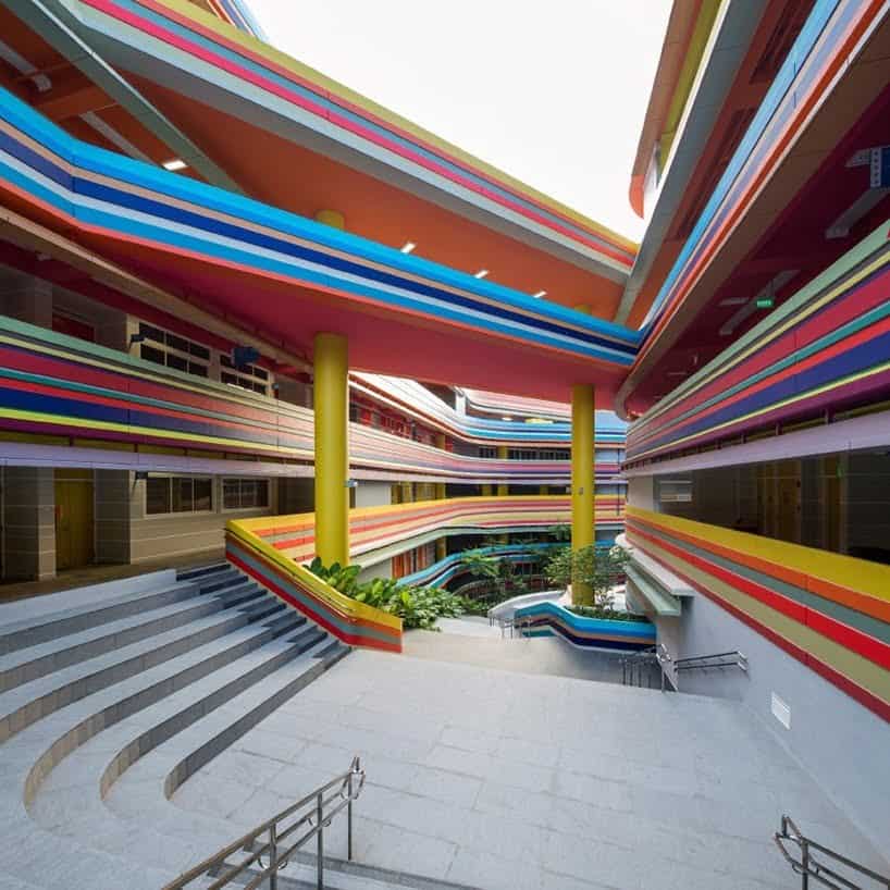 kleurrijke basisschool in Singapore