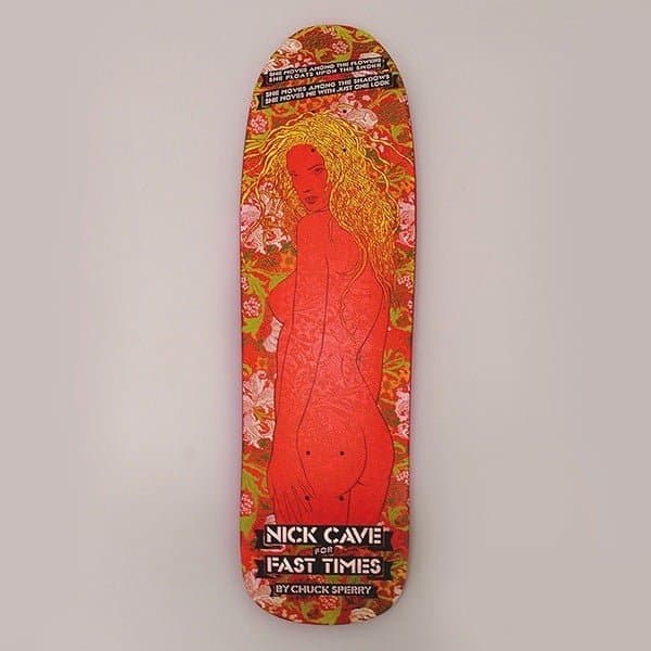 Nick Cave heeft nu zijn eigen skateboard