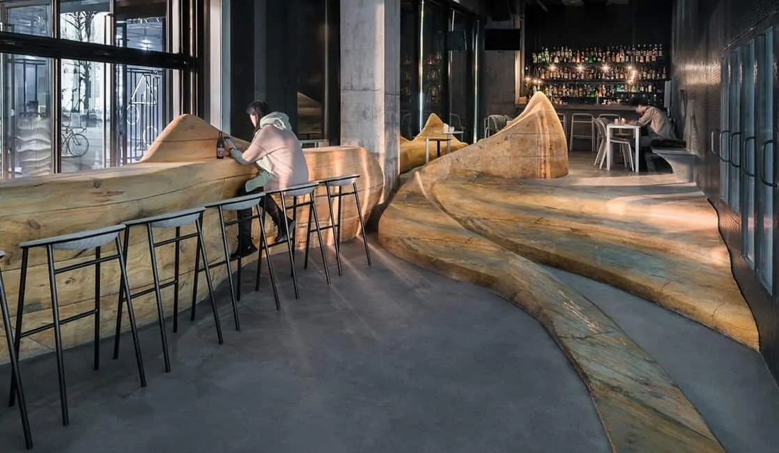 chinese pub met opvallend interieur