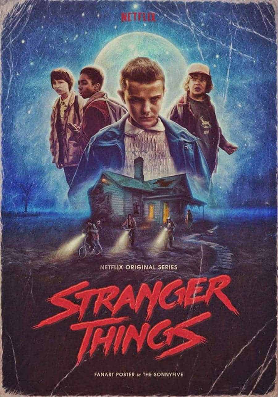 poster voor de netflix-serie Stranger Things
