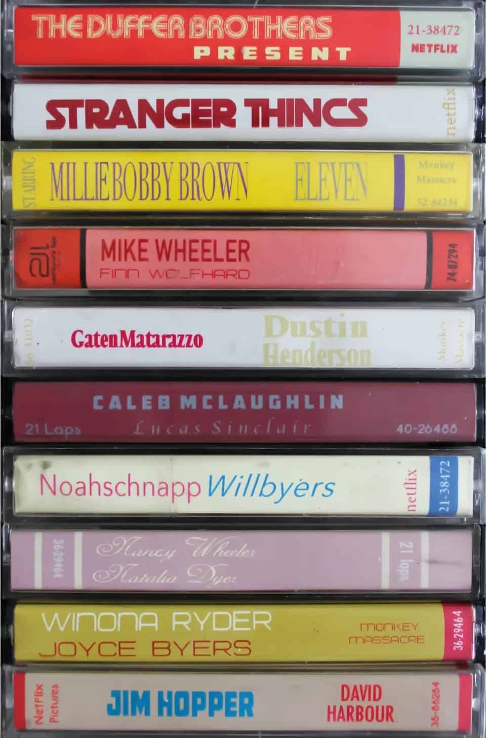 cassettebandjes op filmposter