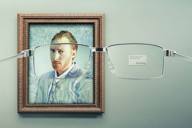 kunst bekeken door een bril