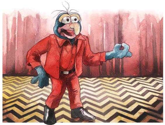 Illustrator Justin DeVine mixt The Muppets met Twin Peaks