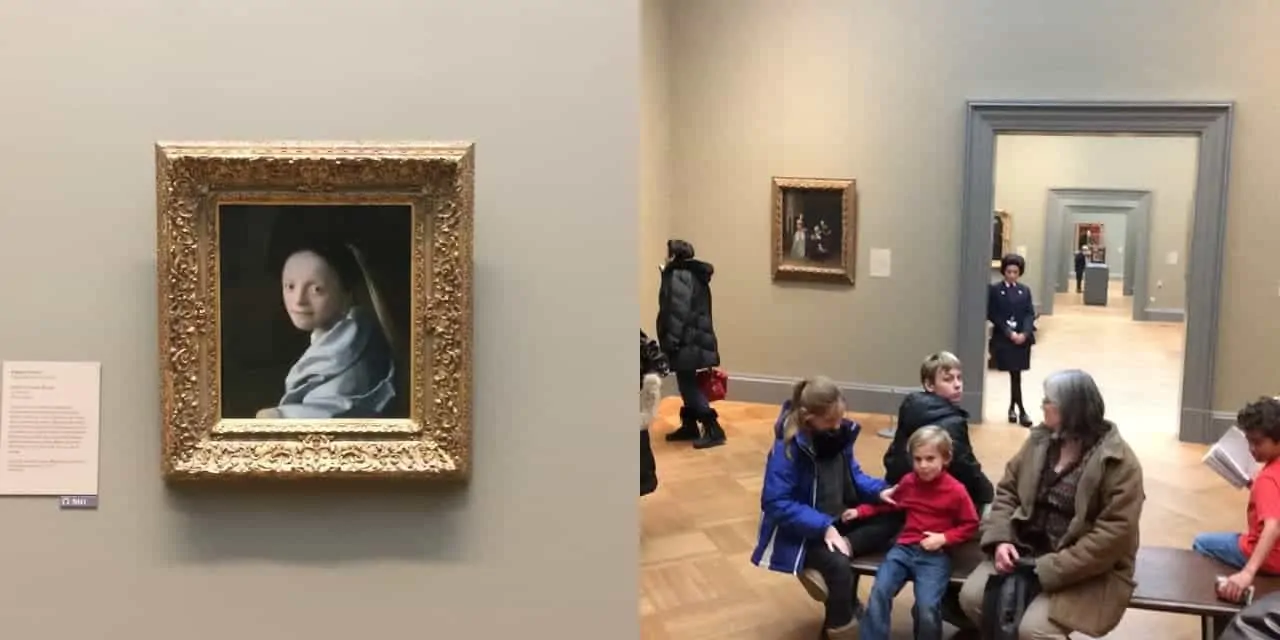 Het uitzicht van beroemde kunstwerken