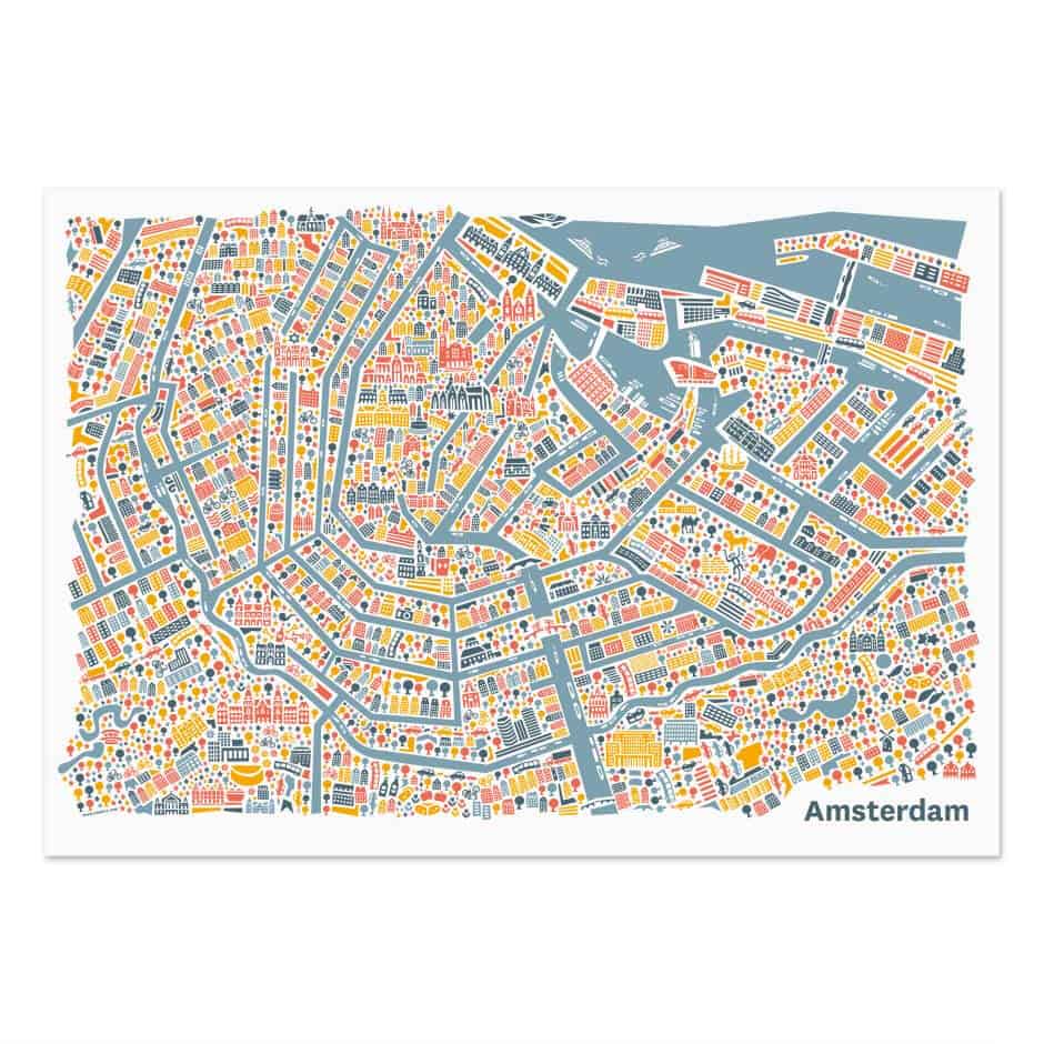 kaart van Amsterdam